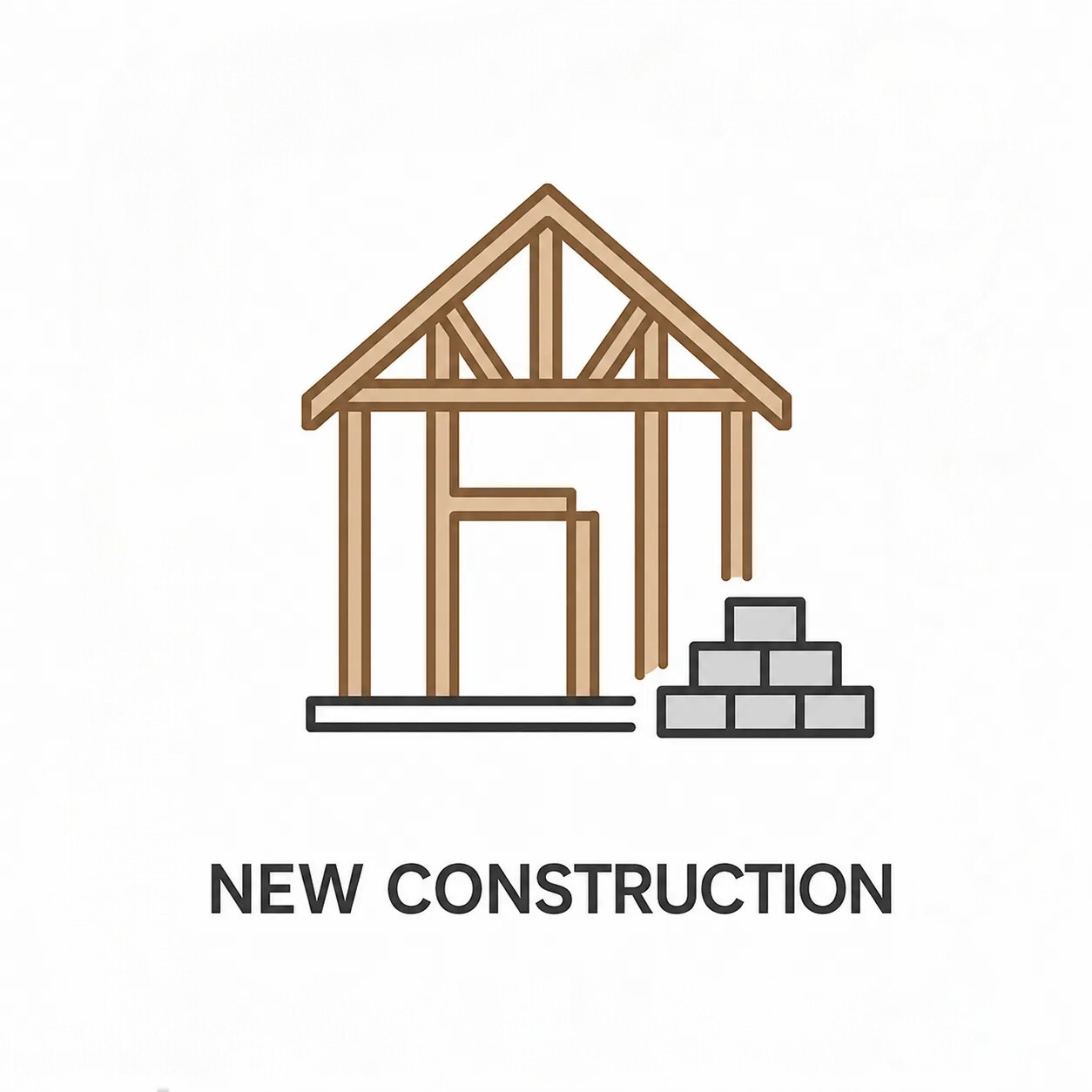 New home construction framing